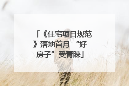 《住宅项目规范》落地首月 “好房子”受青睐