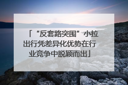 “反套路突围”小拉出行凭差异化优势在行业竞争中脱颖而出