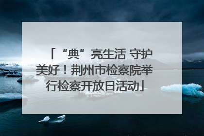 “典”亮生活 守护美好！荆州市检察院举行检察开放日活动