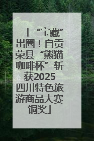 “宝藏”出圈！自贡荣县“熊猫咖啡杯”斩获2025四川特色旅游商品大赛铜奖