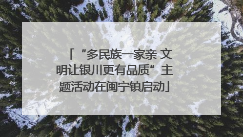“多民族一家亲 文明让银川更有品质”主题活动在闽宁镇启动