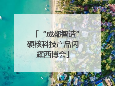 “成都智造”硬核科技产品闪耀西博会