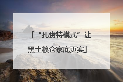 “扎赉特模式”让黑土粮仓家底更实