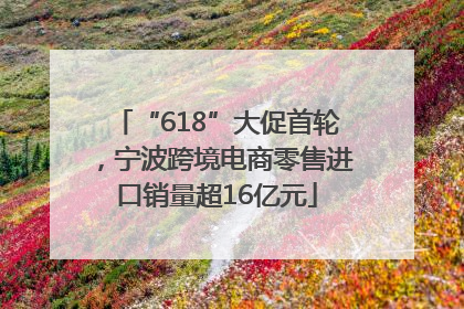 “618”大促首轮，宁波跨境电商零售进口销量超16亿元