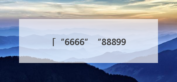 “6666”“888999”手机靓号再登法拍平台