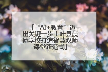 “AI+教育”迈出关键一步！叶县晨德学校打造智慧双师课堂新范式