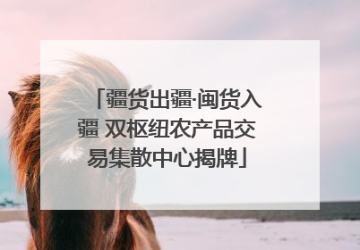 疆货出疆·闽货入疆 双枢纽农产品交易集散中心揭牌