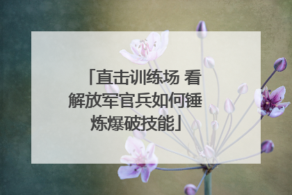 直击训练场 看解放军官兵如何锤炼爆破技能