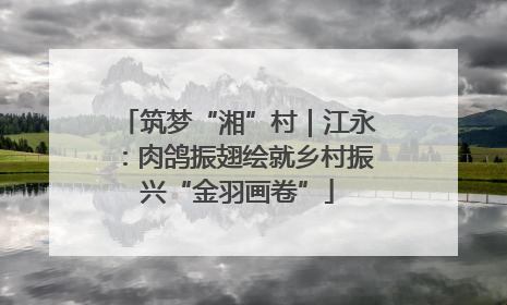 筑梦“湘”村｜江永：肉鸽振翅绘就乡村振兴“金羽画卷”