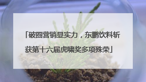 破圈营销显实力，东鹏饮料斩获第十六届虎啸奖多项殊荣