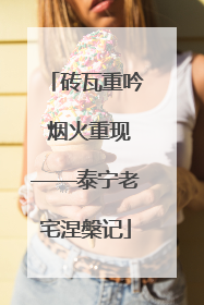 砖瓦重吟 烟火重现——泰宁老宅涅槃记