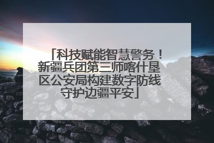 科技赋能智慧警务！新疆兵团第三师喀什垦区公安局构建数字防线守护边疆平安