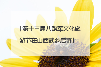 第十三届八路军文化旅游节在山西武乡启幕