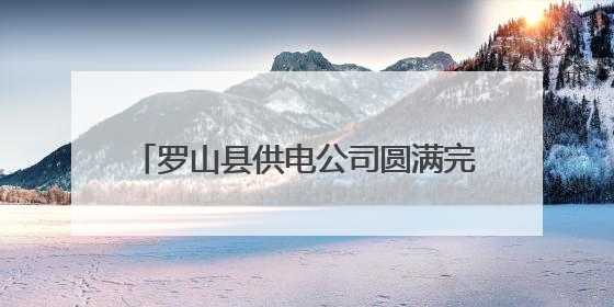 罗山县供电公司圆满完成全县中考保电任务
