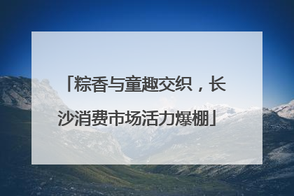粽香与童趣交织，长沙消费市场活力爆棚