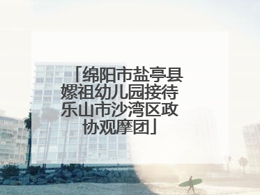 绵阳市盐亭县嫘祖幼儿园接待乐山市沙湾区政协观摩团