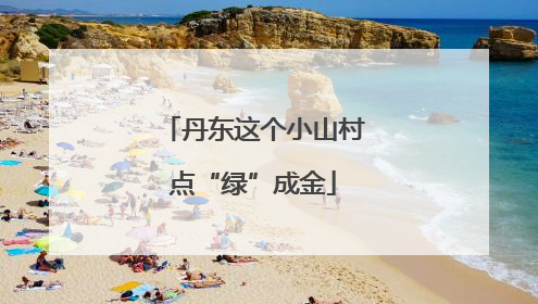 丹东这个小山村点“绿”成金