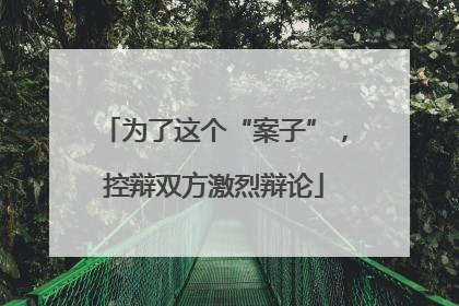 为了这个“案子”，控辩双方激烈辩论