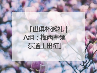 世俱杯巡礼｜A组：梅西率领东道主出征