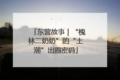 东营故事｜“槐林二奶奶”的“土潮”出圈密码