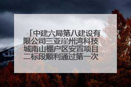 中建六局第八建设有限公司三亚崖州湾科技城南山棚户区安置项目二标段顺利通过第一次主体结构验收
