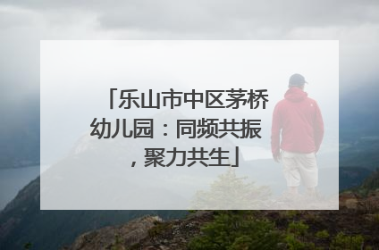 乐山市中区茅桥幼儿园：同频共振，聚力共生