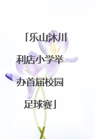 乐山沐川利店小学举办首届校园足球赛