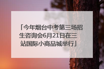 今年烟台中考第三场招生咨询会6月21日在三站国际小商品城举行