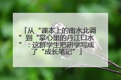从“课本上的南水北调”到“掌心里的丹江口水”：这群学生把研学写成了“成长笔记”
