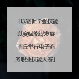 以赛促学强技能 以赛赋能谋发展 商丘举行电子商务职业技能大赛