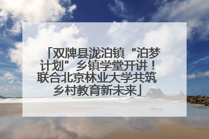 双牌县泷泊镇“泊梦计划”乡镇学堂开讲！联合北京林业大学共筑乡村教育新未来