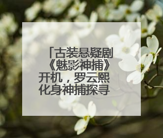 古装悬疑剧《魅影神捕》开机，罗云熙化身神捕探寻诡案迷局