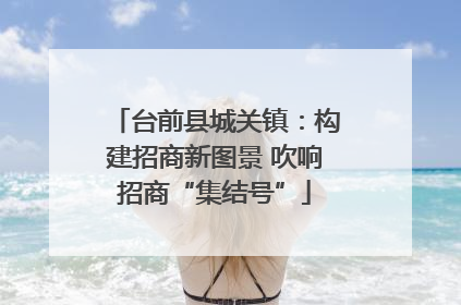 台前县城关镇：构建招商新图景 吹响招商“集结号”