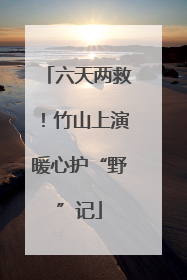 六天两救！竹山上演暖心护“野”记