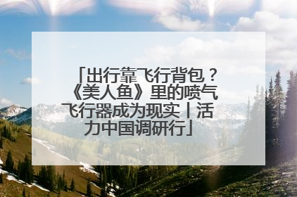 出行靠飞行背包？《美人鱼》里的喷气飞行器成为现实丨活力中国调研行