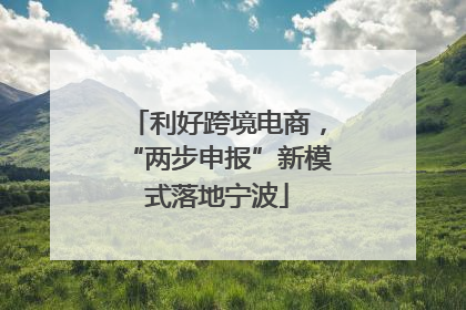 利好跨境电商，“两步申报”新模式落地宁波