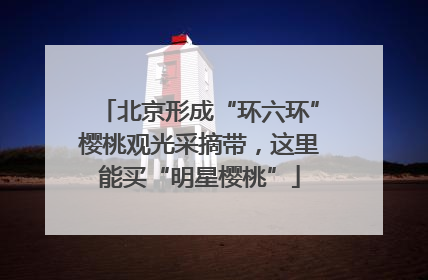 北京形成“环六环”樱桃观光采摘带，这里能买“明星樱桃”