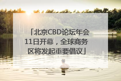 北京CBD论坛年会11日开幕，全球商务区将发起重要倡议