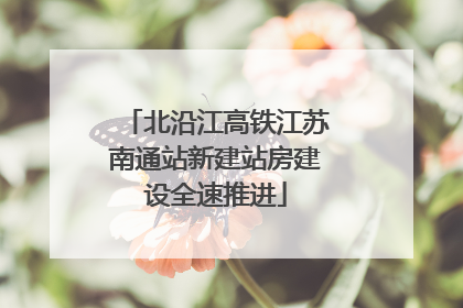 北沿江高铁江苏南通站新建站房建设全速推进