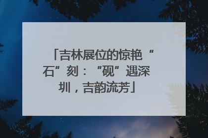 吉林展位的惊艳“石”刻：“砚”遇深圳，吉韵流芳