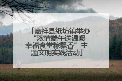 嘉祥县纸坊镇举办“浓情端午送温暖 幸福食堂粽飘香”主题文明实践活动
