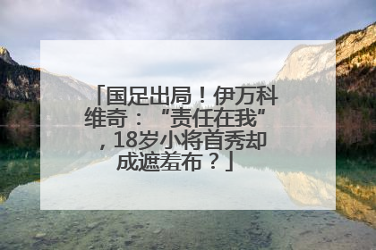 国足出局！伊万科维奇：“责任在我”，18岁小将首秀却成遮羞布？