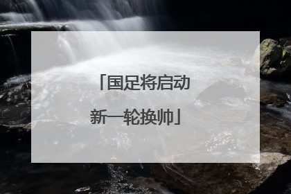国足将启动新一轮换帅