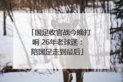 国足收官战今晚打响 26年老球迷：陪国足走到最后