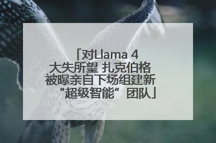 对Llama 4大失所望 扎克伯格被曝亲自下场组建新“超级智能”团队