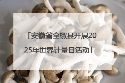 安徽省全椒县开展2025年世界计量日活动