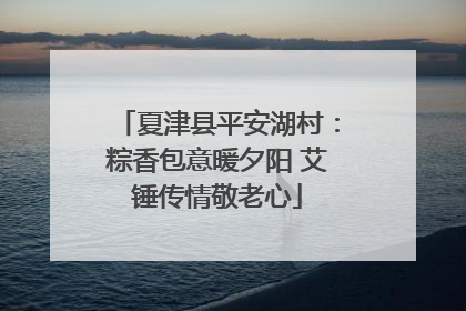 夏津县平安湖村：粽香包意暖夕阳 艾锤传情敬老心