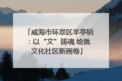 威海市环翠区羊亭镇：以“文”铸魂 绘就文化社区新画卷