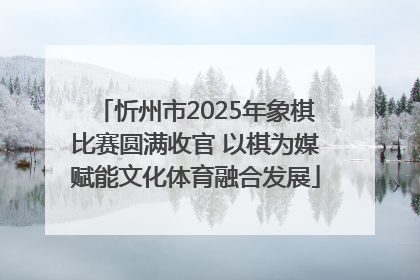 忻州市2025年象棋比赛圆满收官 以棋为媒赋能文化体育融合发展