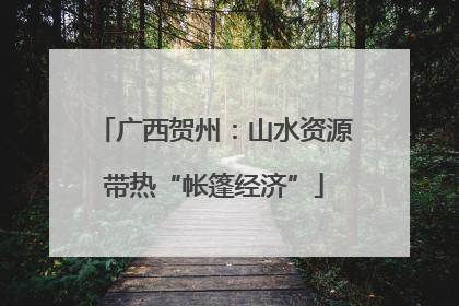 广西贺州：山水资源带热“帐篷经济”